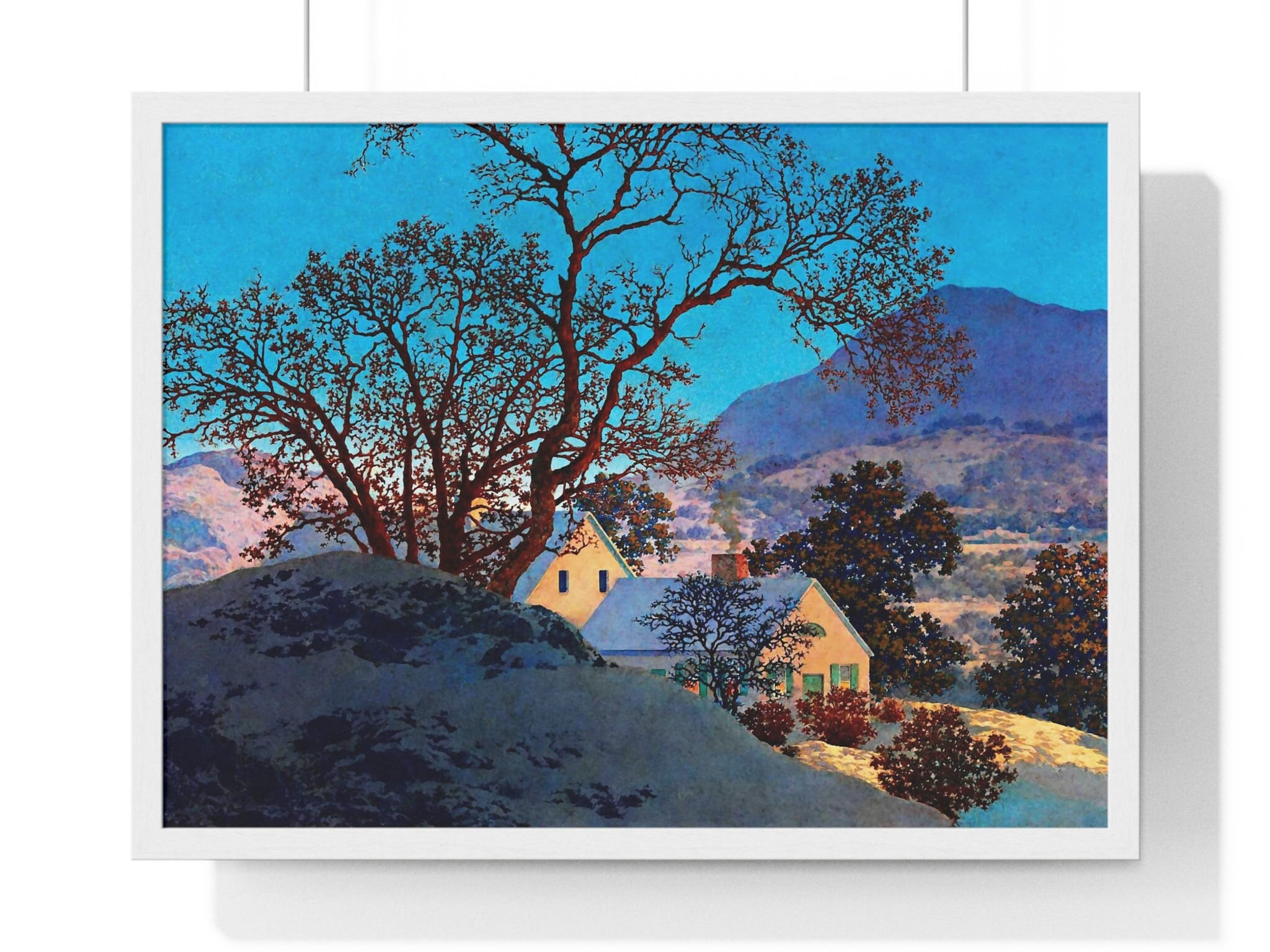 Maxfield Parrish Early Morning First Snow Windsor Vermont Art Print