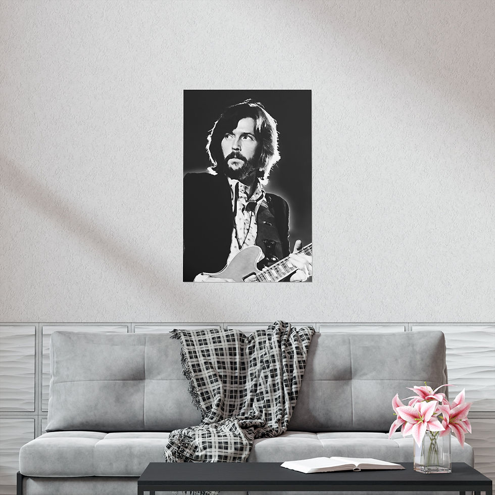 Thumbnail: Eric Clapton on Stage, Rock, Blues, English Guitarist, Eric Clapton Print, Cream