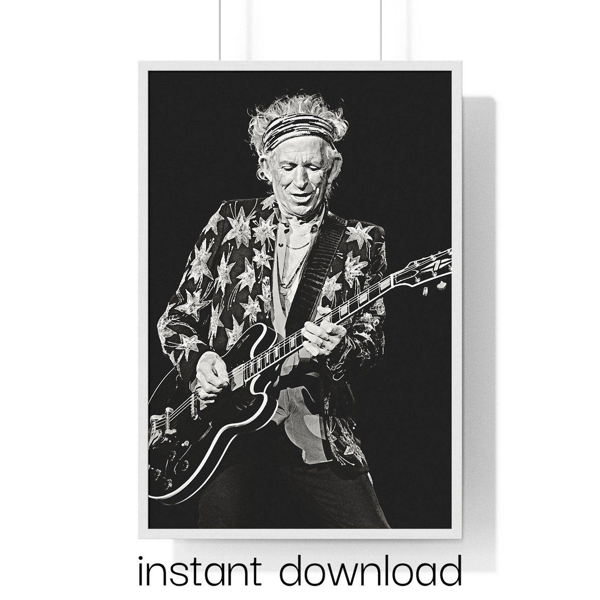 Instant Download Keith Richards on Stage, Rolling Stones