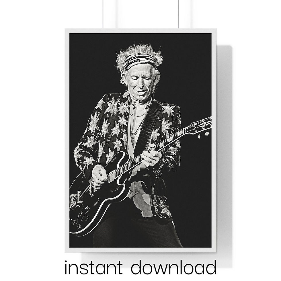Instant Download Keith Richards on Stage, Rolling Stones