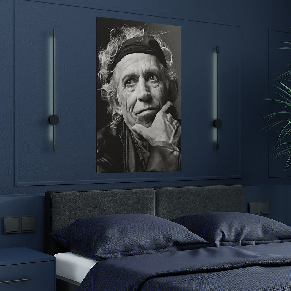 Miniatura: Rolling Stones, Keith Richards Poster, Rock and Roll, Rhythm and Blues, Hard