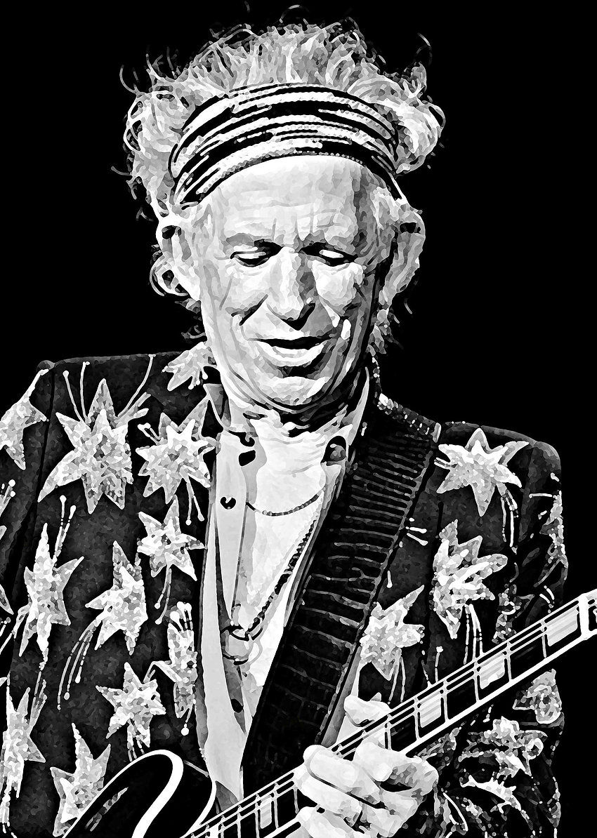 Instant Download Keith Richards on Stage, Rolling Stones