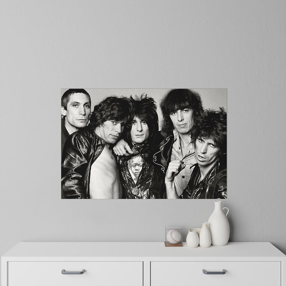 Miniatyrbilde: Rolling Stones, Charlie Watts, Mick Jagger, Ronnie Wood, Bill Wyman, Keith