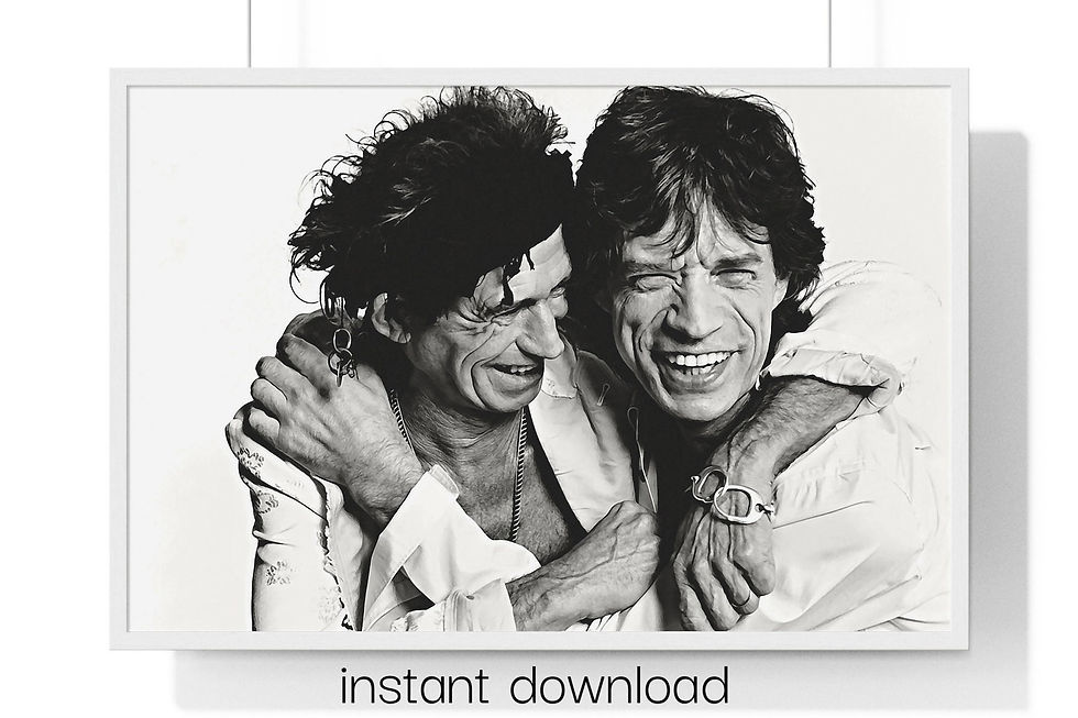 Instant Download Mick Jagger, Keith Richards, Rolling Stones