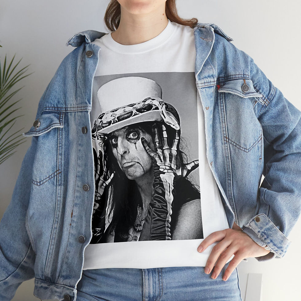 Miniatura: Alice Cooper Tee, Unisex T-Shirt, Alice Cooper with Python, 1987, Hard Rock