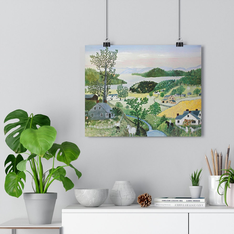 Thumbnail: Anna Mary Robertson Grandma Moses A Beautiful World 1948 Art Print Neo-Classical