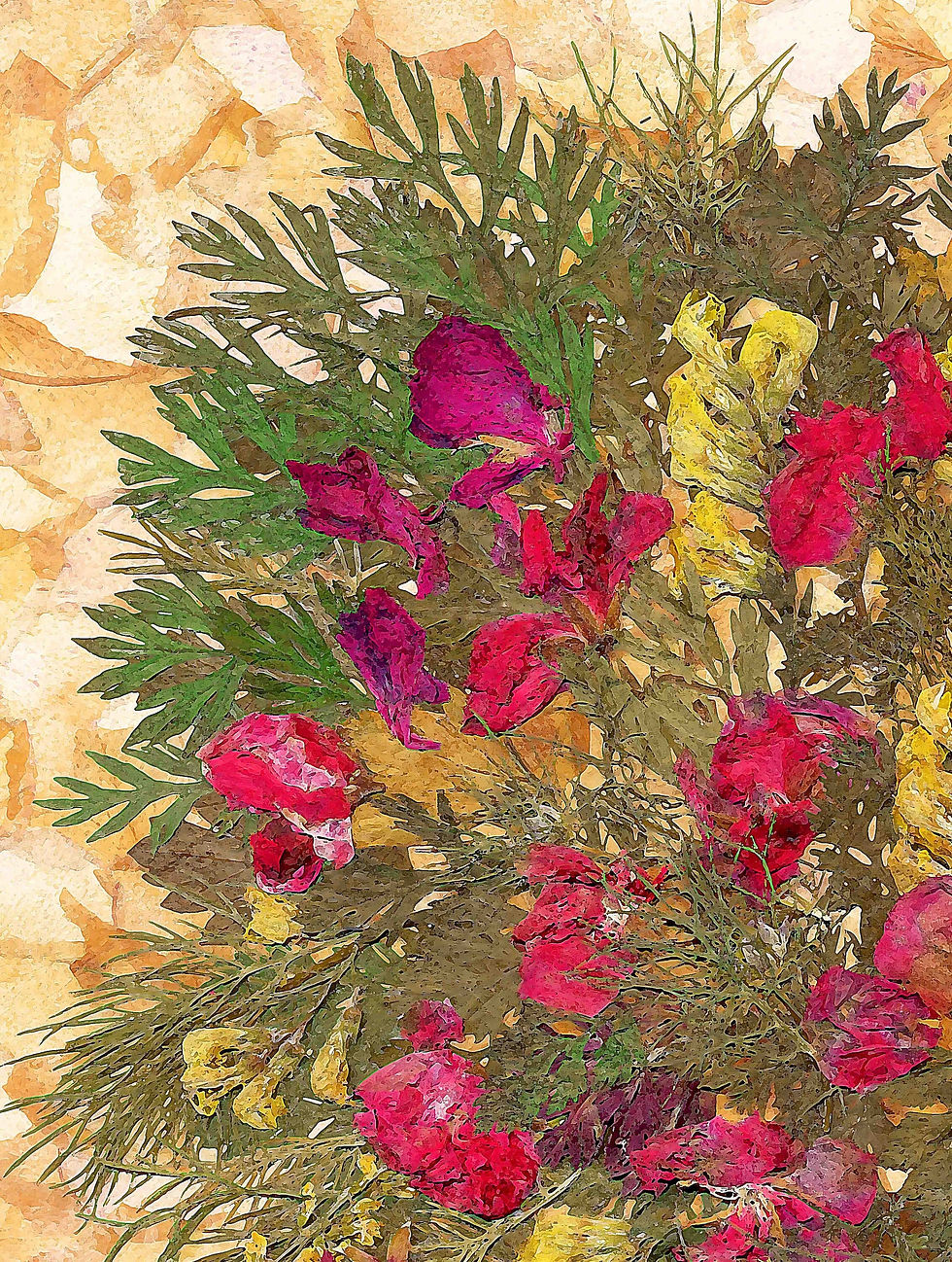 Miniatyrbild: Bouquet still life art poster bouquet in vase floral artwork painting poster