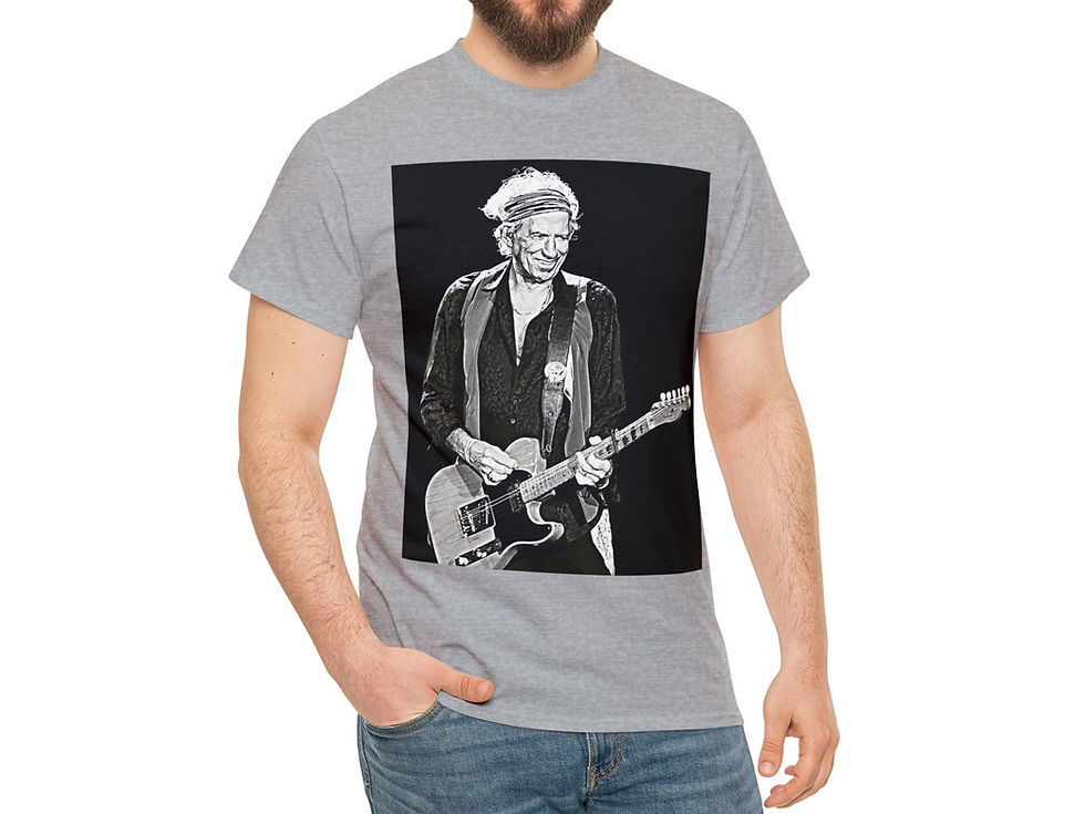 Thumbnail: Rolling Stones, Keith Richards Tee, Unisex Cotton T-Shirt, Keith Richards