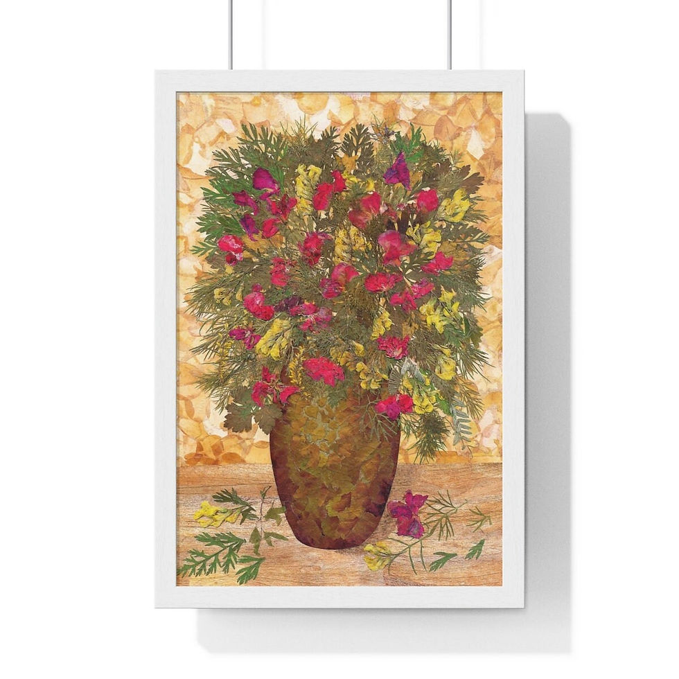 Miniatyrbild: Bouquet still life art poster bouquet in vase floral artwork painting poster