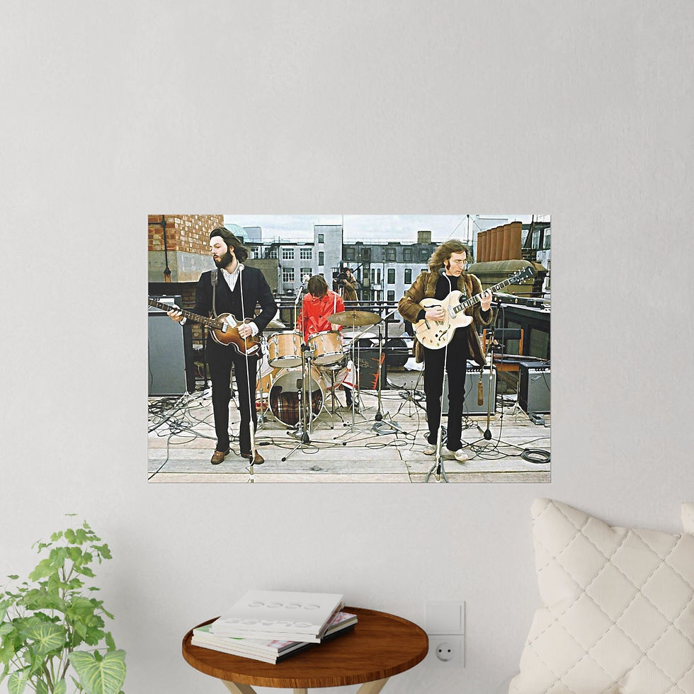Miniaturbild: The Beatles, Rooftop Concert, Paul McCartney, John Lennon, Beatles Poster