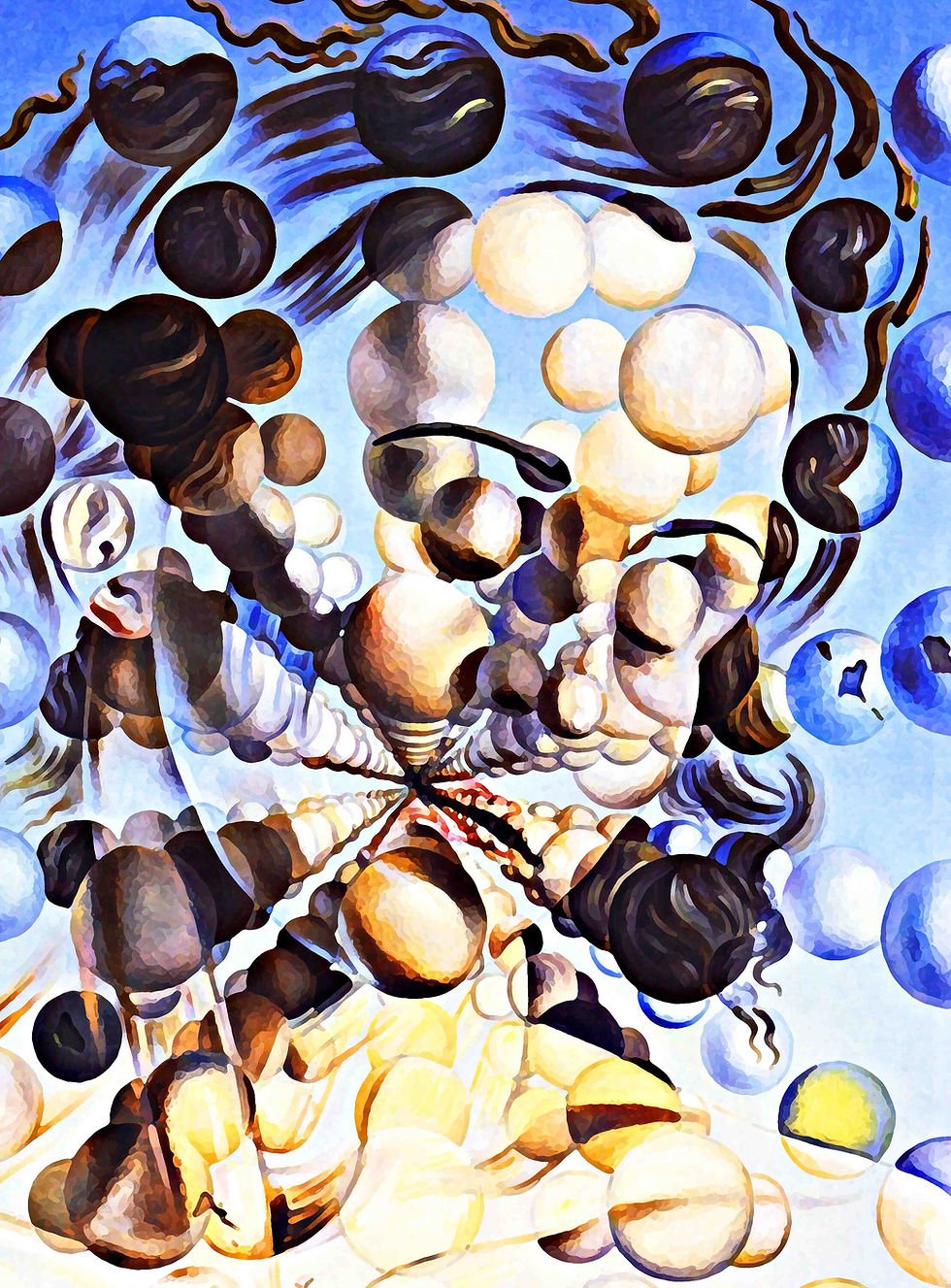 Miniatura: Salvador Dali Galatea of the Spheres Art Print Surreal Poster Vintage Print