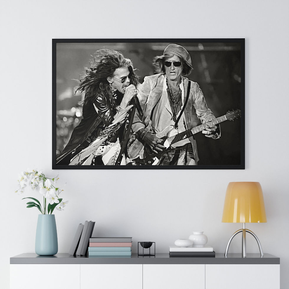 Miniaturebillede: Aerosmith on Stage, Steven Tyler, Joe Perry, Hard Rock, Glam Metal, Rock & Roll