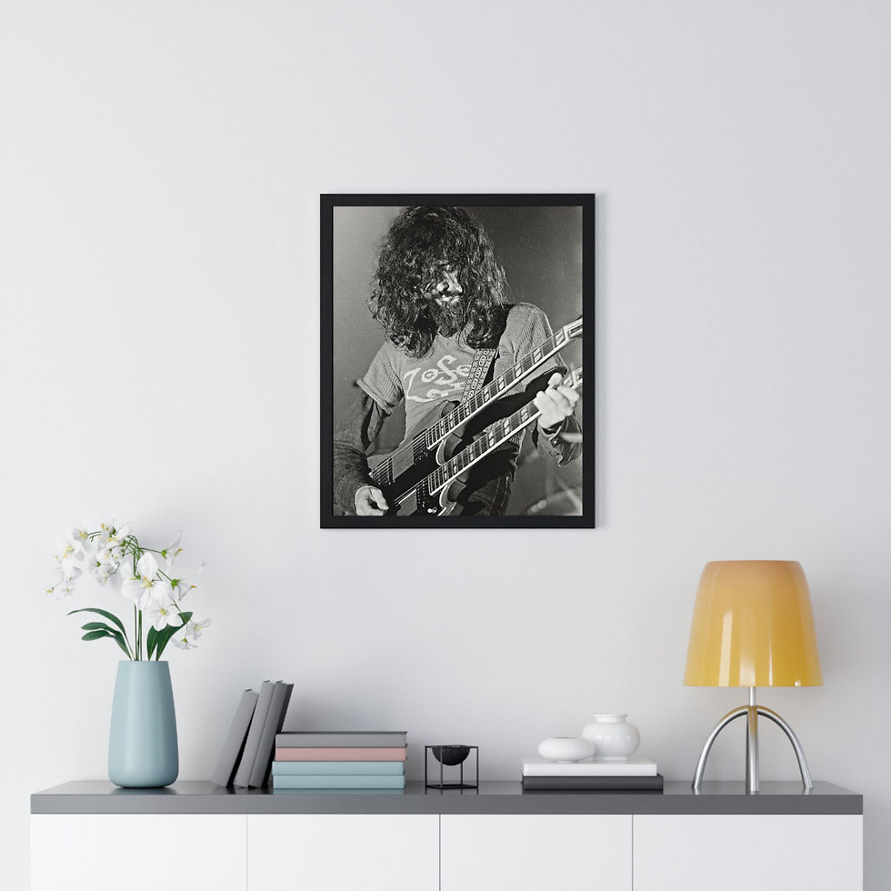 Miniatyrbilde: Led Zeppelin, Jimmy Page Art Print, Guitarist, Hard Rock, Heavy Metal, Jimmy