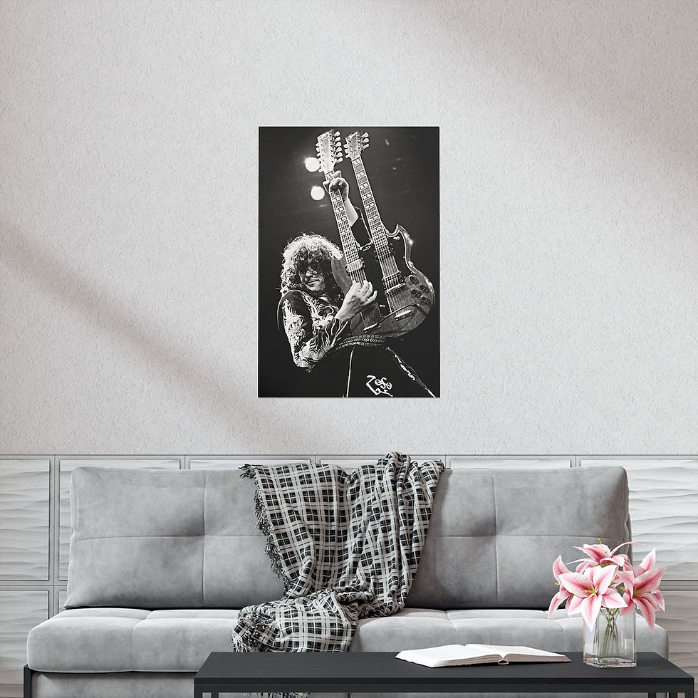 Miniatyrbilde: Instant Download Jimmy Page on Stage, Led Zeppelin Poster, Zoso