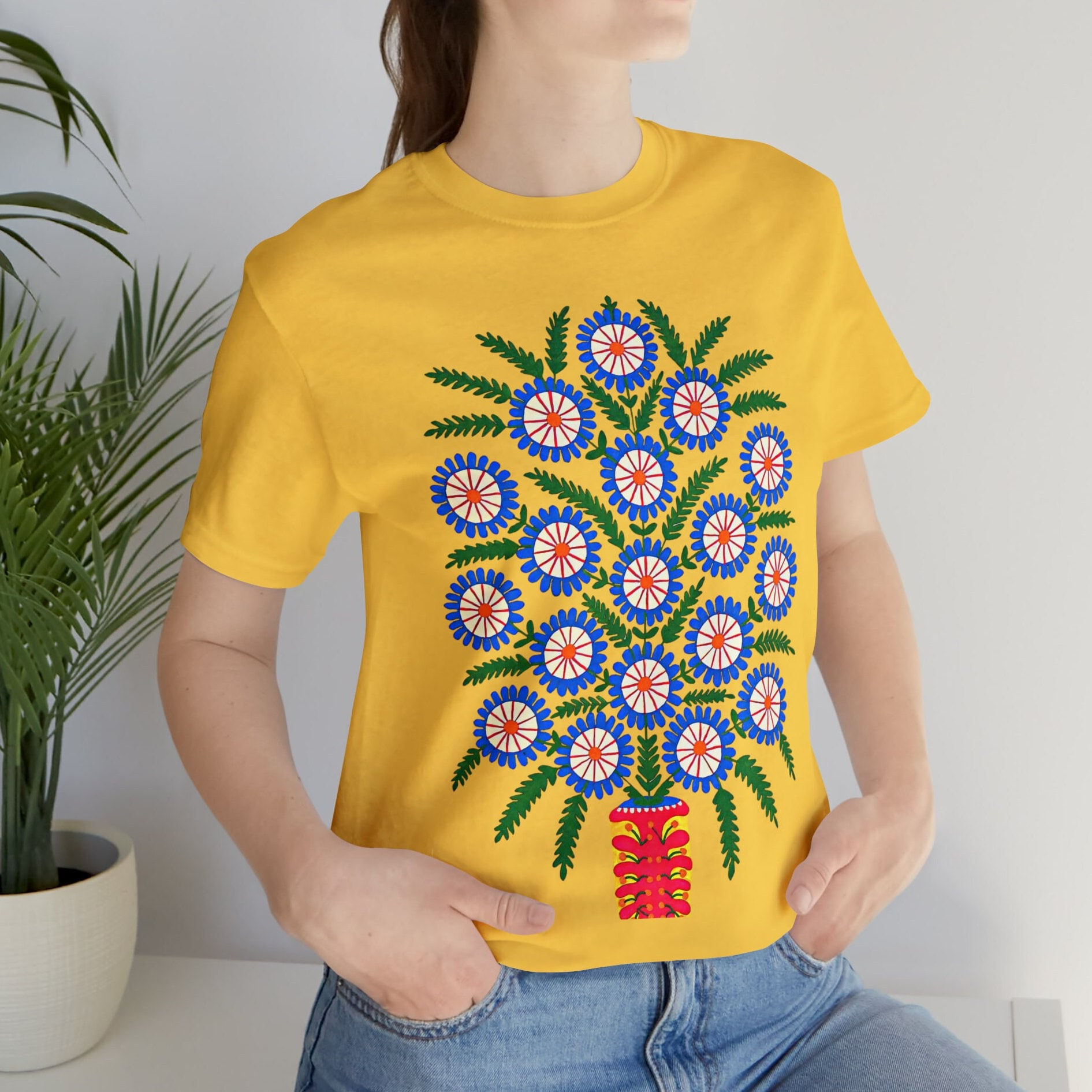 Maria Prymachenko Tee, I Give My Little Stars to Children, Unisex T-Shirt