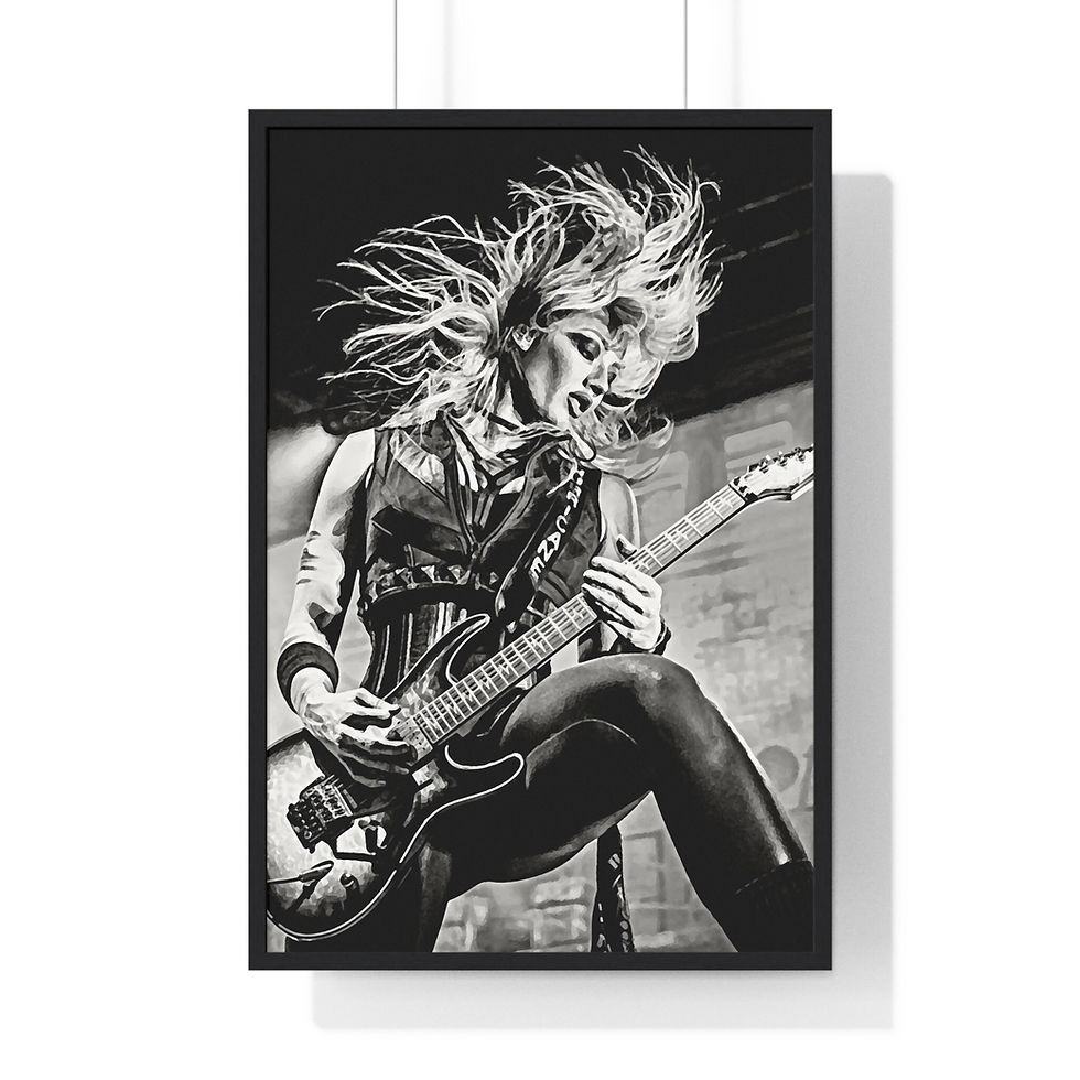 Miniatura: Nita Strauss on Stage, We Start Wars, Nita Strauss Print, American Guitarist