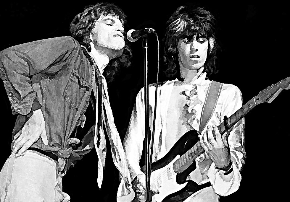 Miniatyrbilde: Mick Jagger Keith Richards Performance, Rolling Stones Poster, Legendary Rock