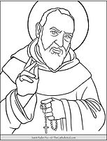 St. Pius Pietrelcina (Padre Pio) colouring page preview.JPG