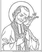 St. John Vianney colouring page preview.JPG