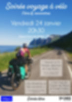 Soirée voyage à vélo, films et rencontres, entrée libre.