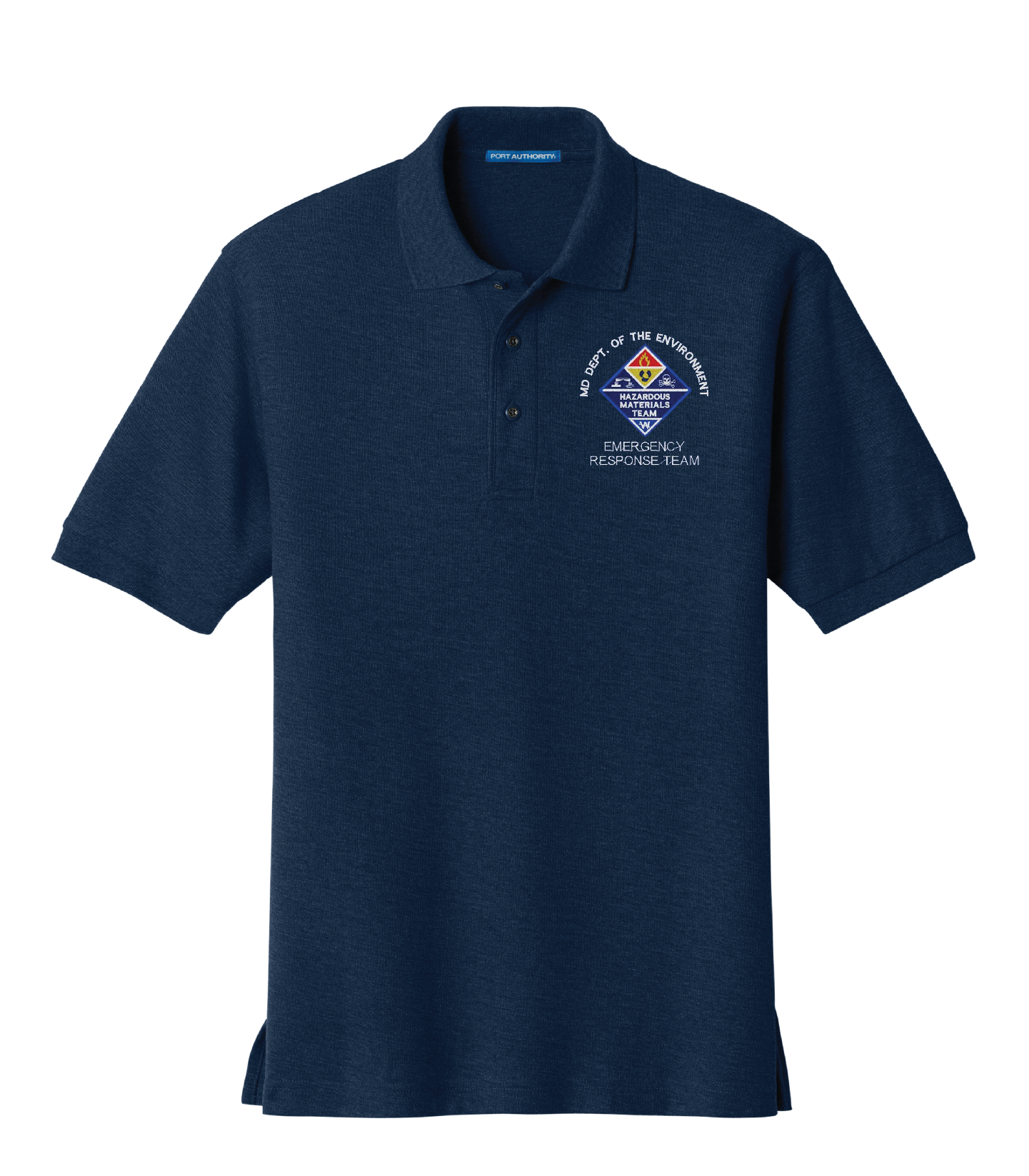 MDE Port Authority Navy Silk Touch™ Polo (E)