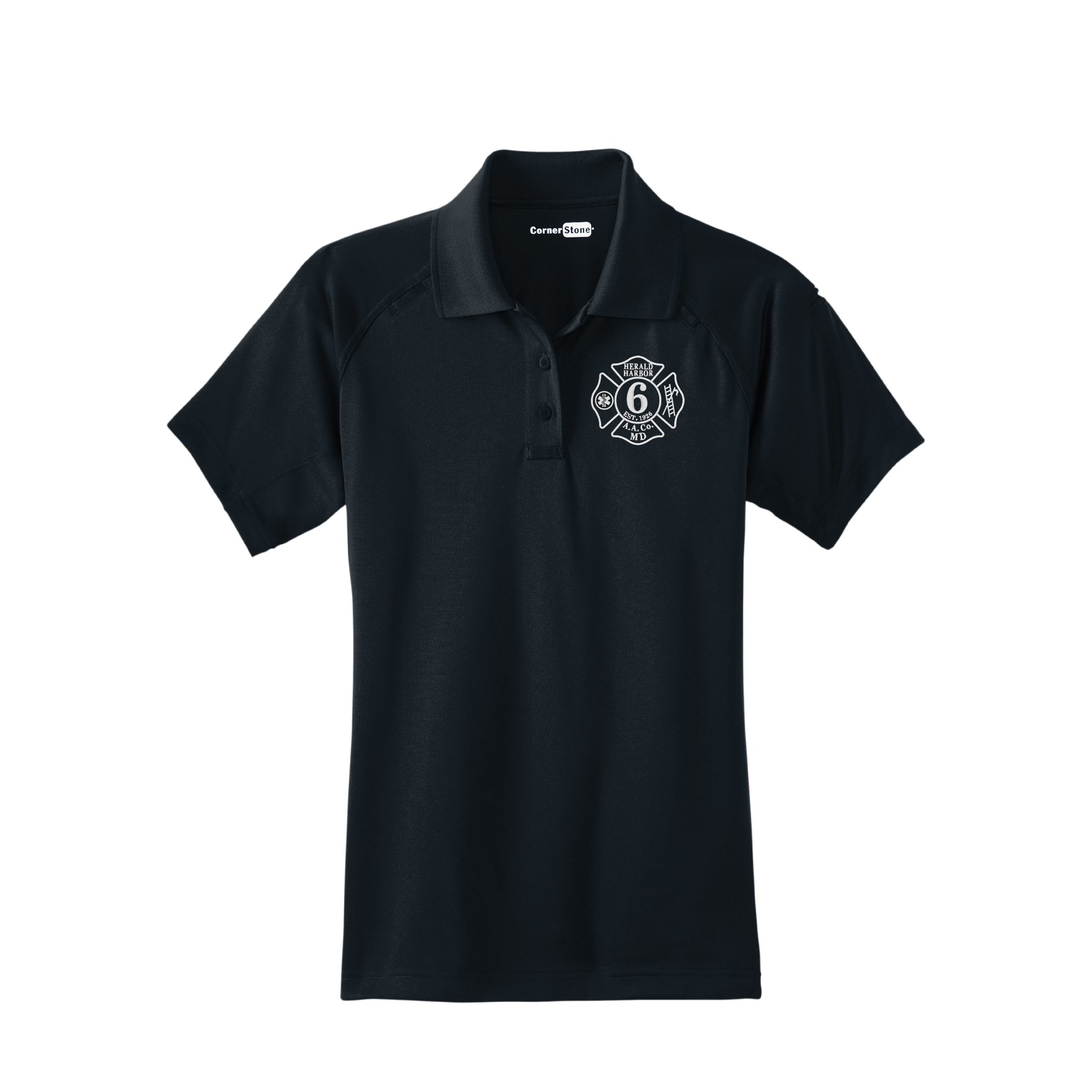 HH6 Cornerstone Women's Navy Polo-Tactical (E)