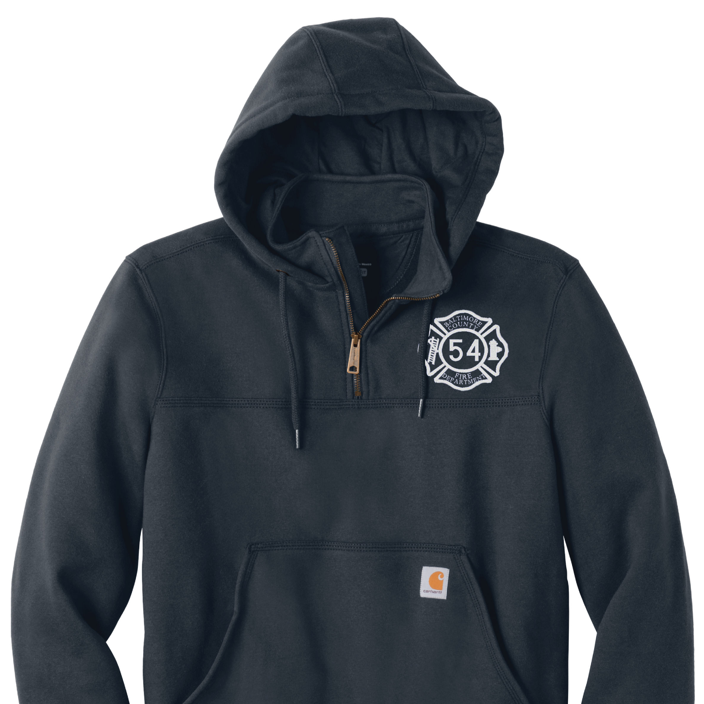 S54 BCoFD Carhartt® Rain Defender® Heavyweight Hooded Zip Job Shirt (E)