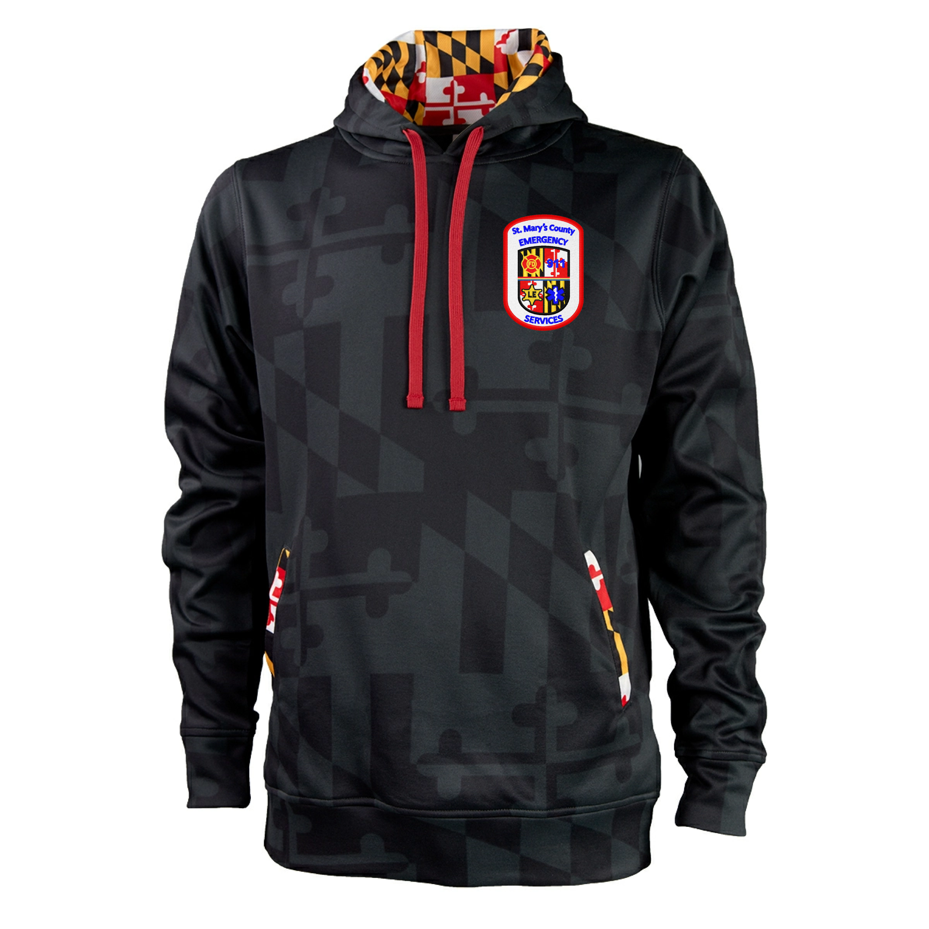 SMDES Covalent Maryland Flag Hoodie (E)