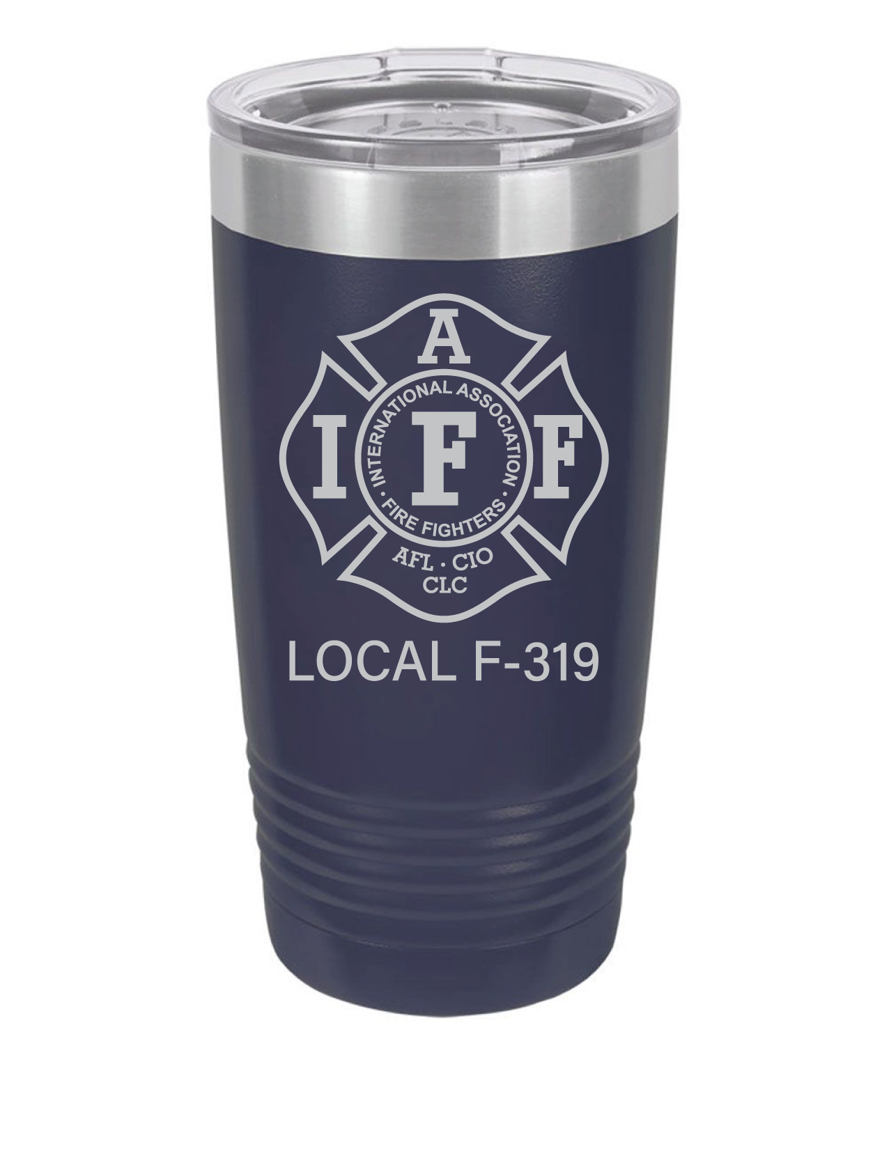 APG175 Polar Laser Engraved 20oz Tumbler - Navy Blue with Lid (L)