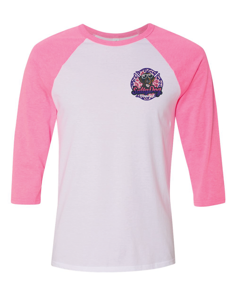 Thumbnail: SD BELLA + CANVAS Toddler Three-Quarter Sleeve Baseball Tee - 3200T (E)