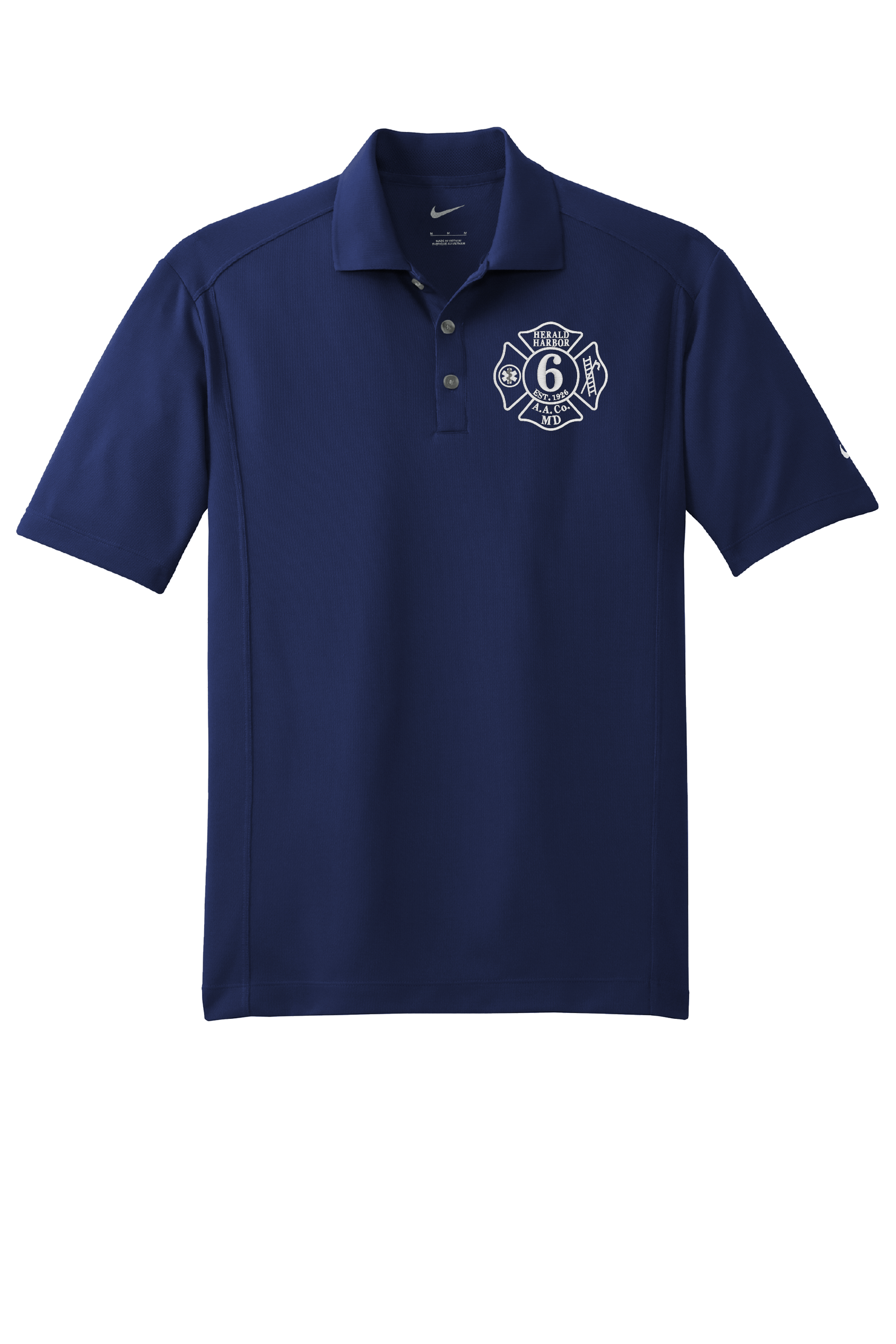 HH6 Nike Dri-FIT Navy Classic Short Sleeve Polo (E)