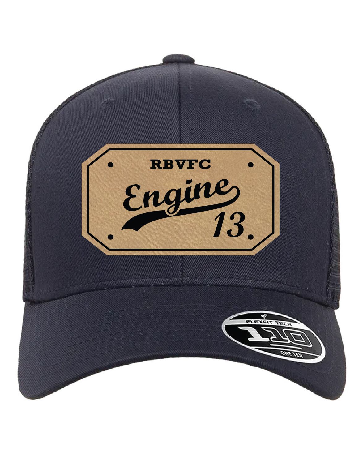 RB Leather Patch "Engine 13" Snapback 110M Hat (L)