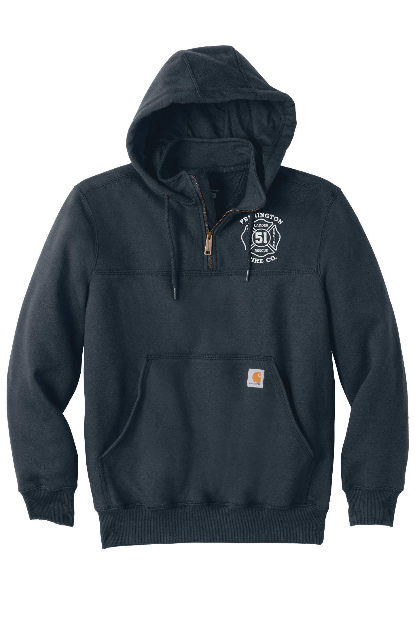 Pennington FD Carhartt 1/4 Zip w/Hood (E)