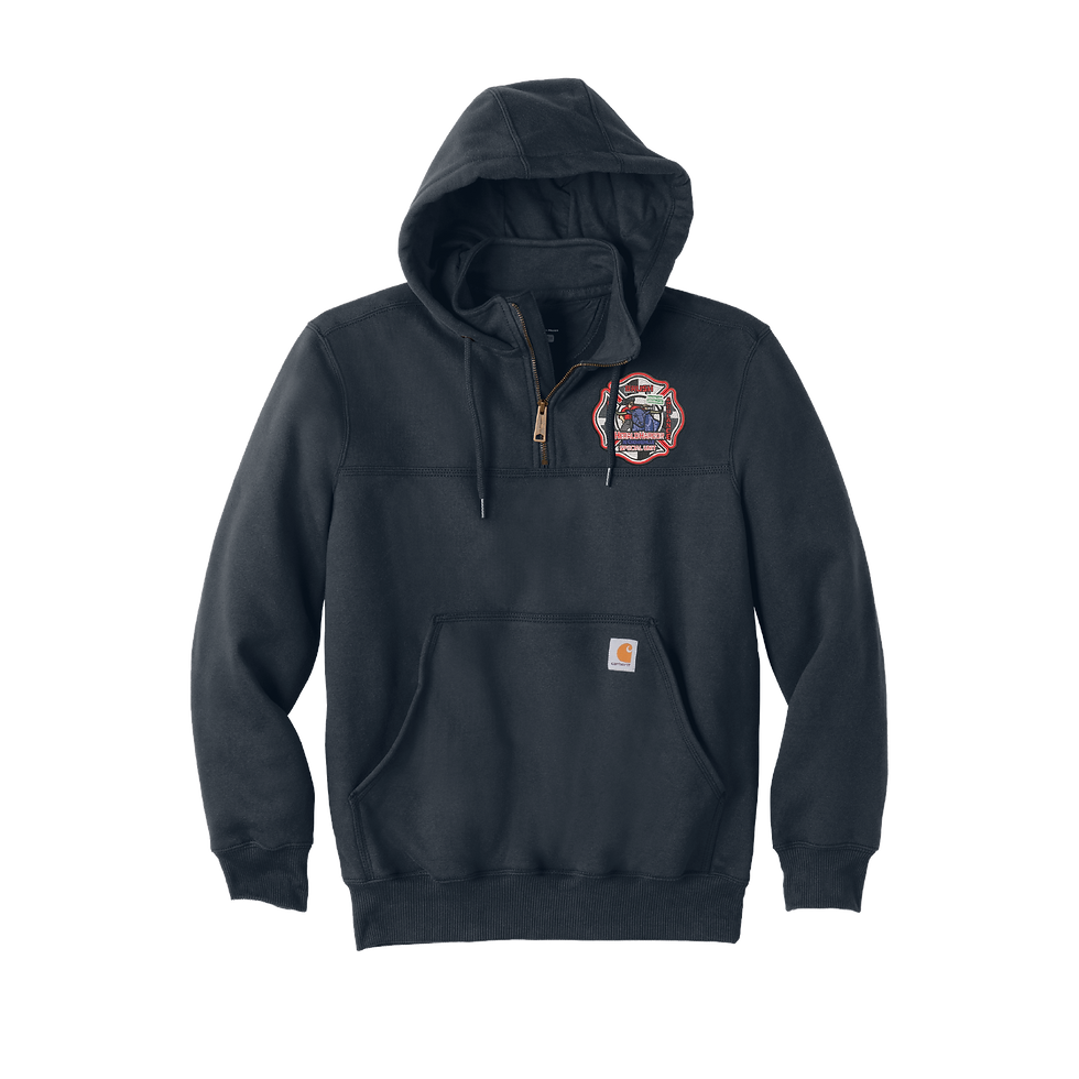 Thumbnail: HH6 Carhartt® Rain Defender Paxton Heavyweight Hooded 1/4 Zip Sweatshirt (E)