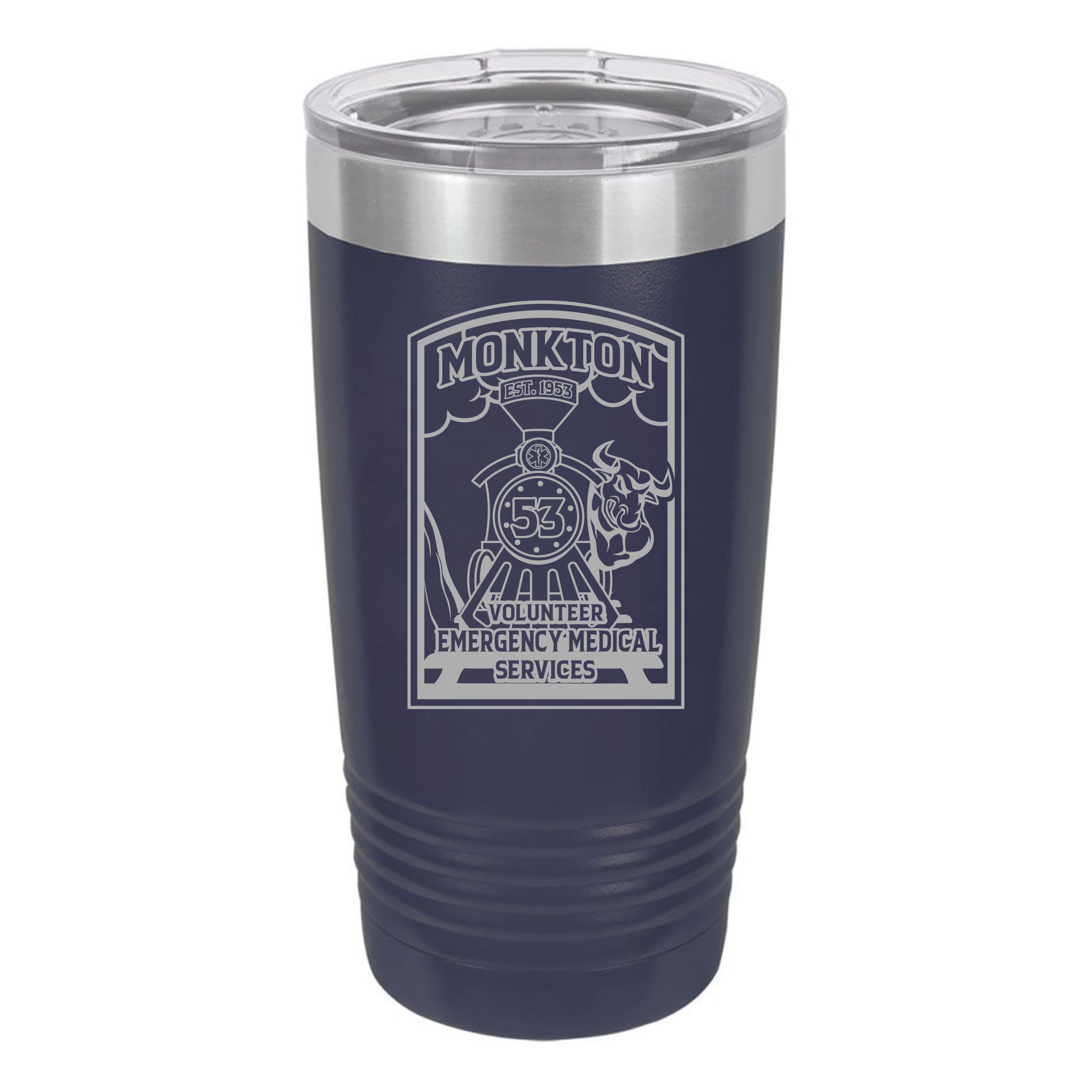 Monkton EMS Polar Laser Engraved 20oz Tumbler with Lid (L)