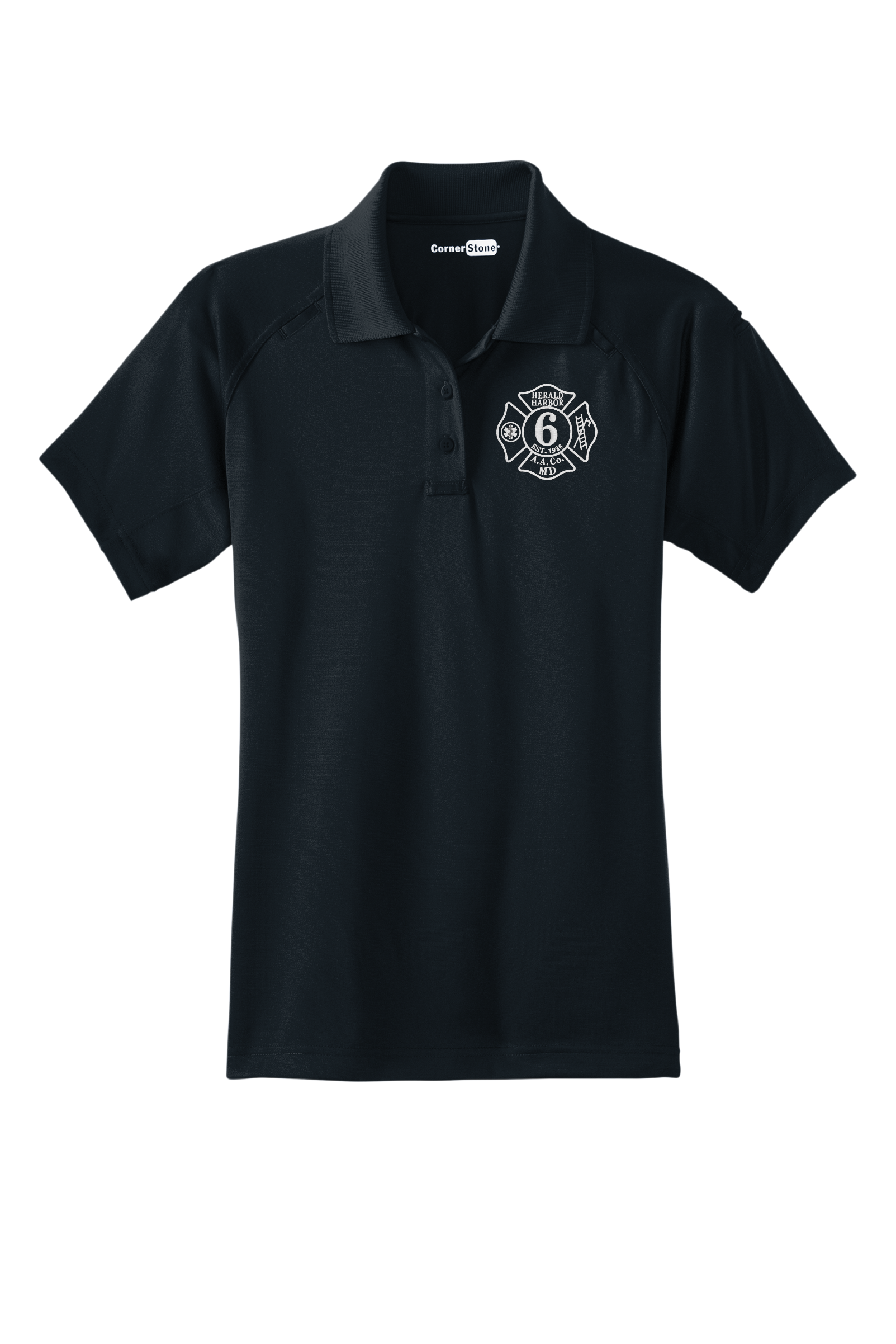 HH6 Cornerstone Women's Navy Polo-Tactical (E)