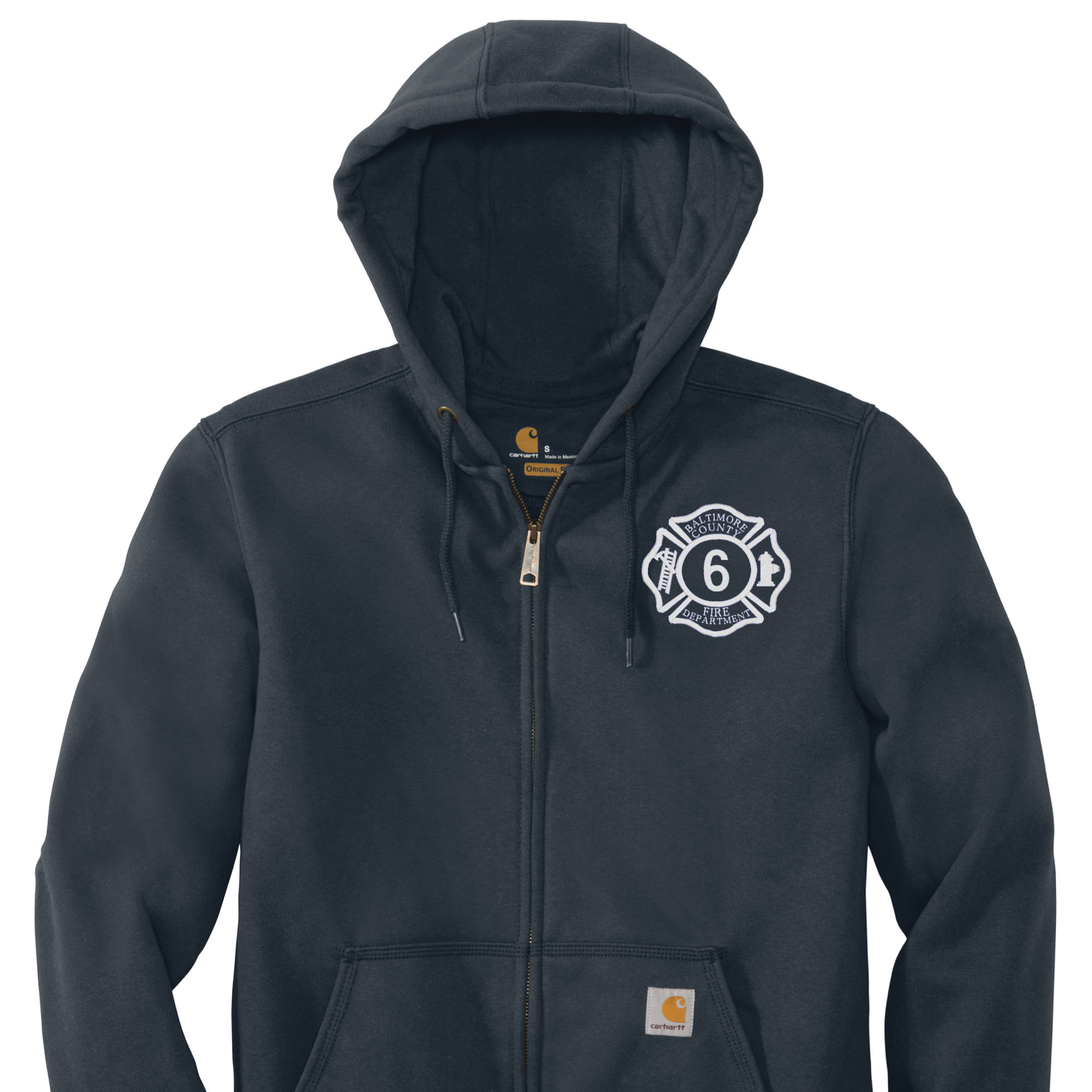 S6 BCoFD Carhartt® Rain Defender® Heavyweight Hooded Zip-Front Job Shirt (E)