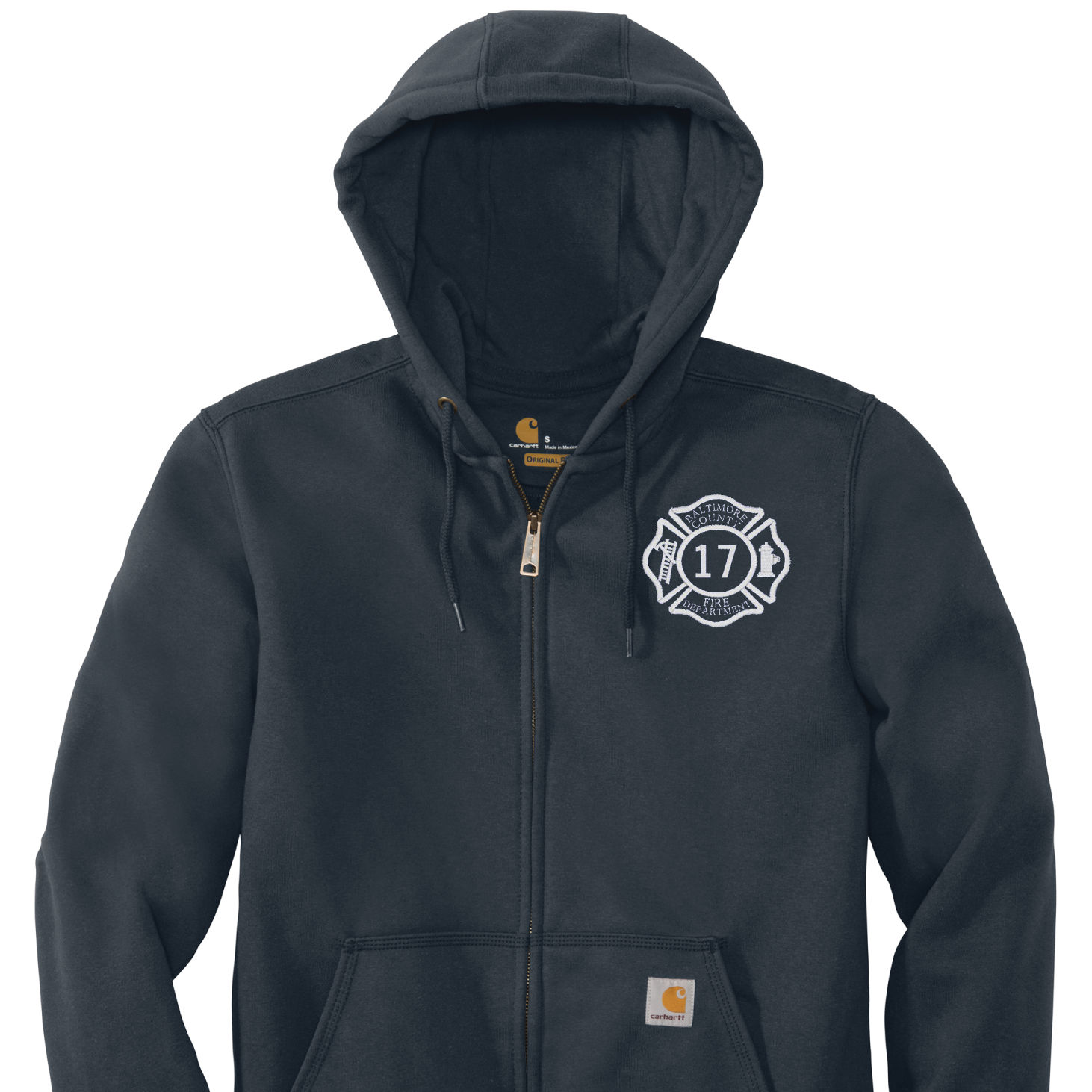 S17 BCoFD Carhartt® Rain Defender® Heavyweight Hooded 1'/4 Zip Job Shirt (E)