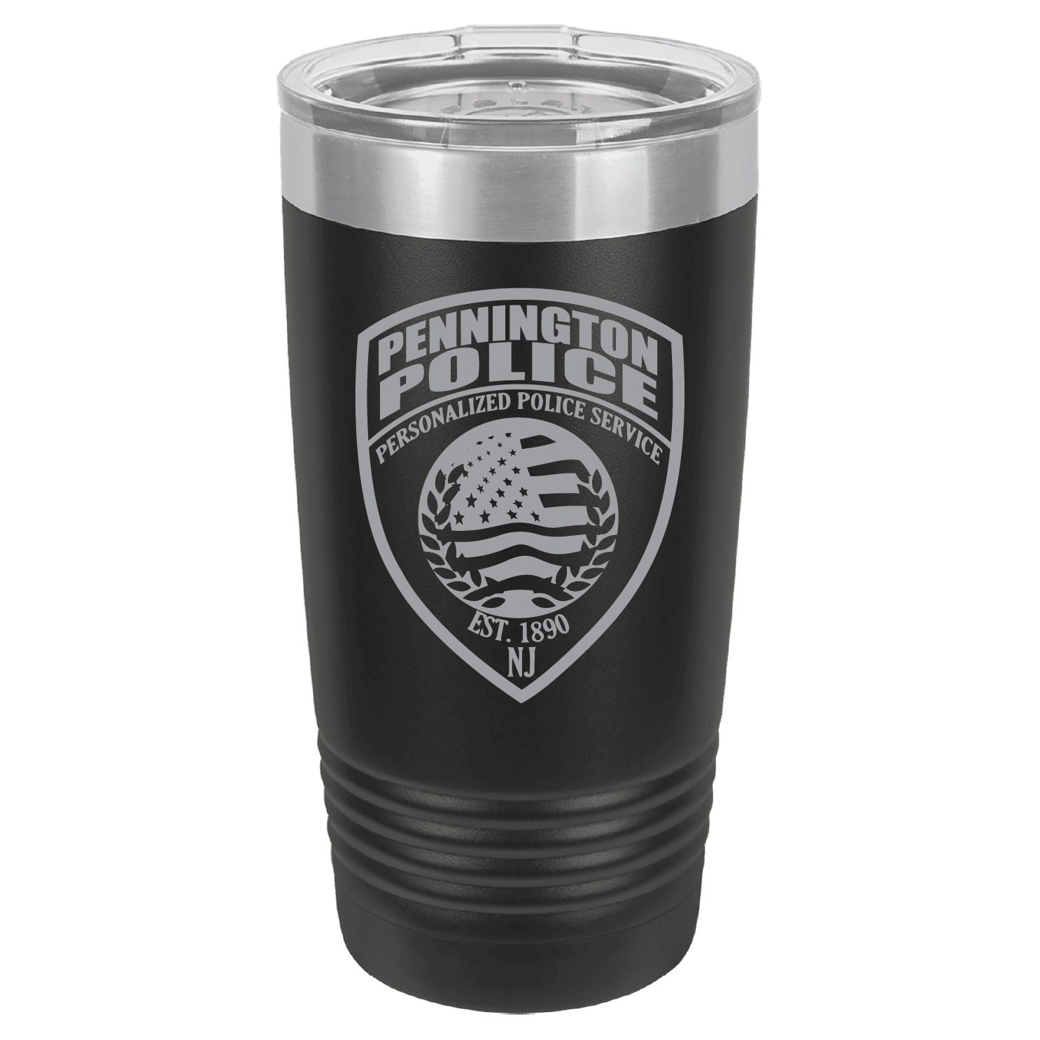PPD Polar Laser Engraved 20oz Tumbler - Black with Lid (L)