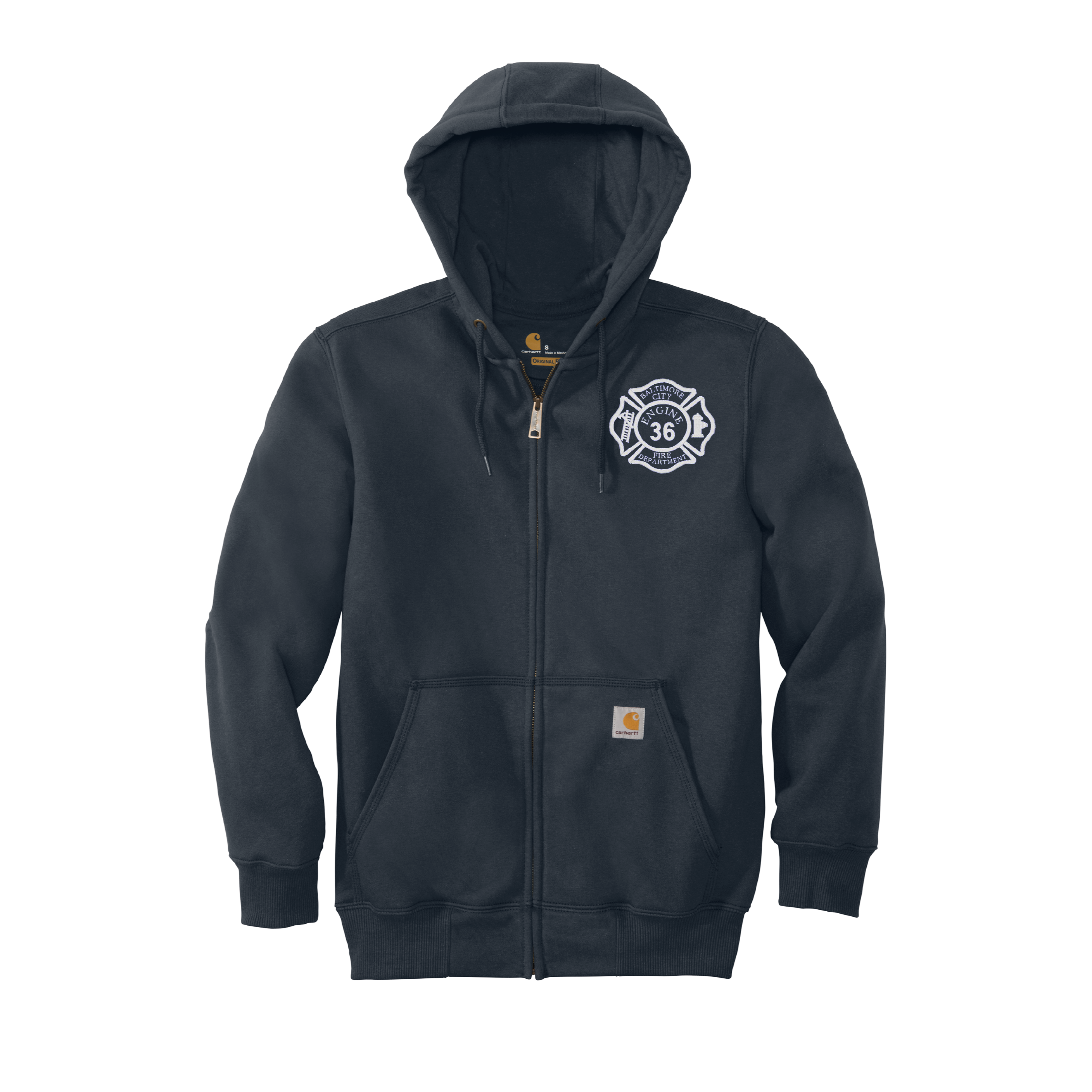 BCFD Eng36 Carhartt Rain Defender Full Zip with Hood (E/SP)
