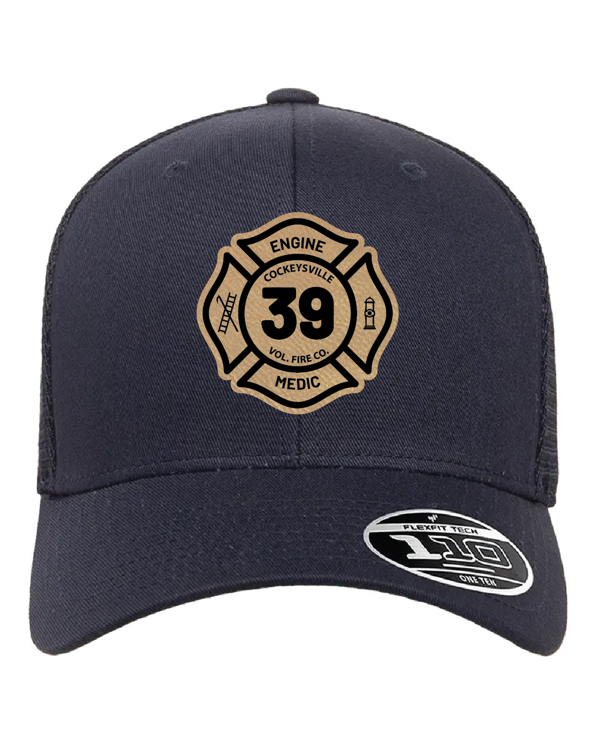 Cockeysville Port Authority® Leather Patch Buckel Adjustable Hat (L)