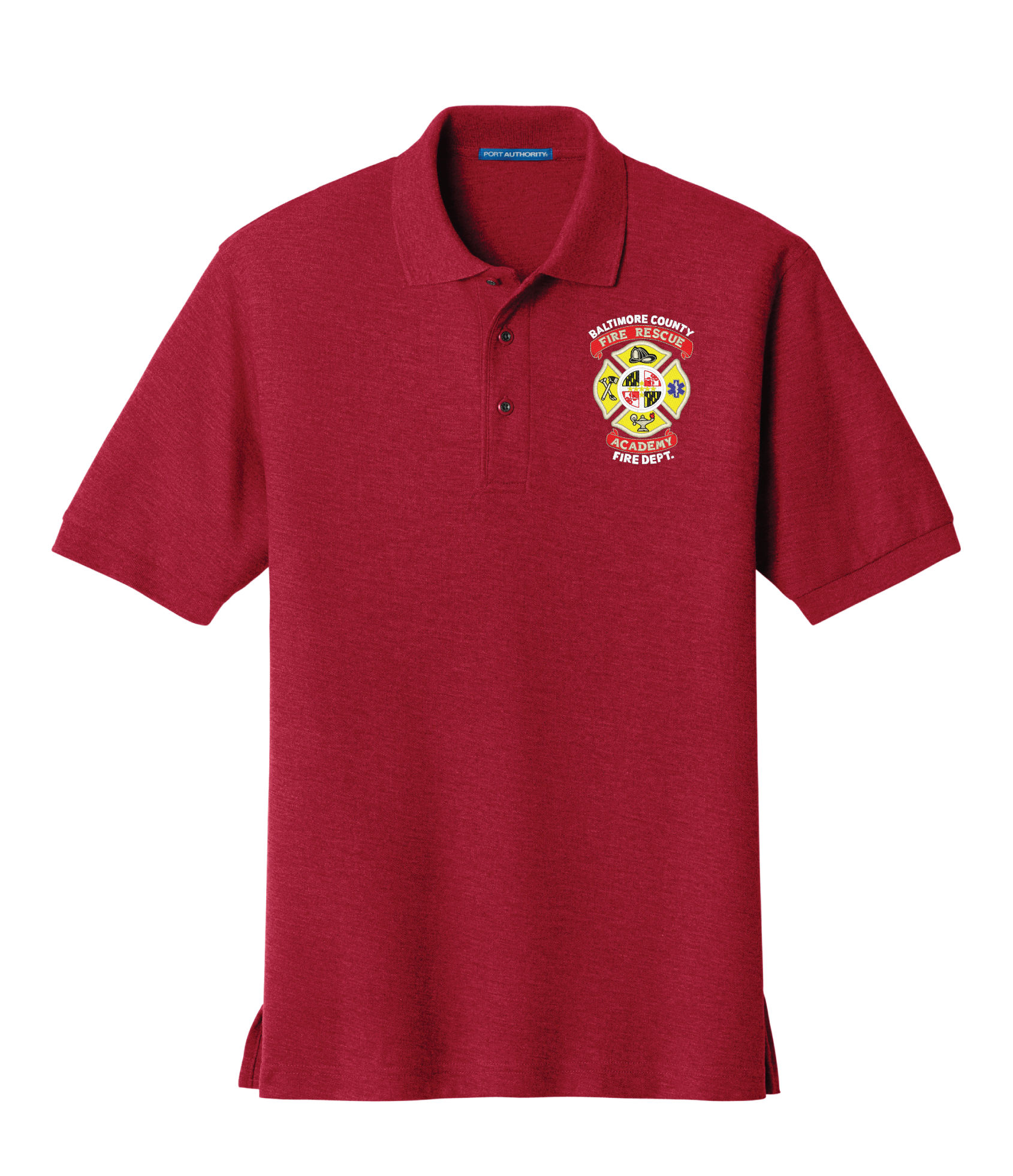 BCoFD FRA Port Authority RED SS Cotton Polo (E)