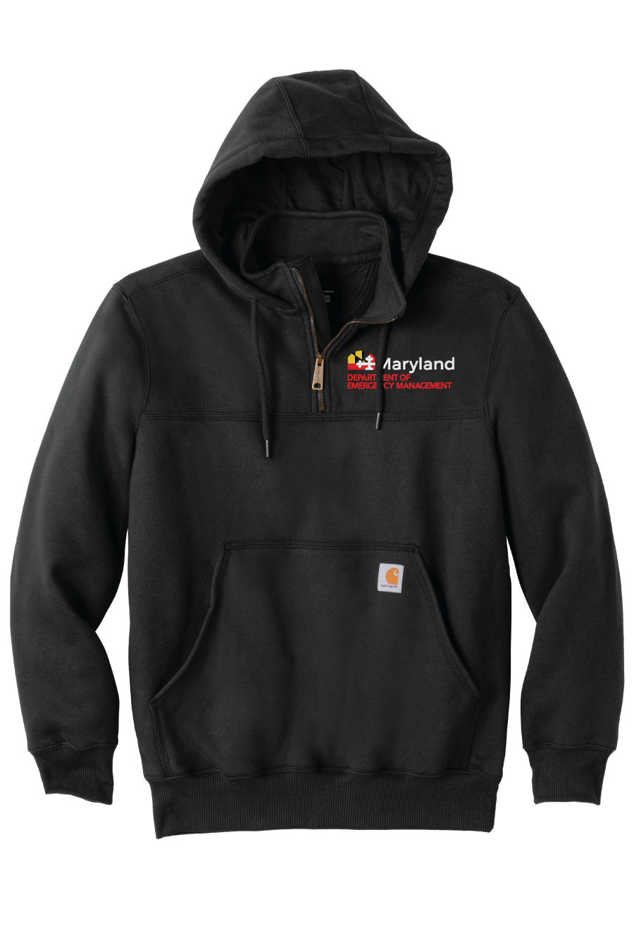 Thumbnail: MDEM Carhartt 1/4 Zip Jobshirt With Hood (E)