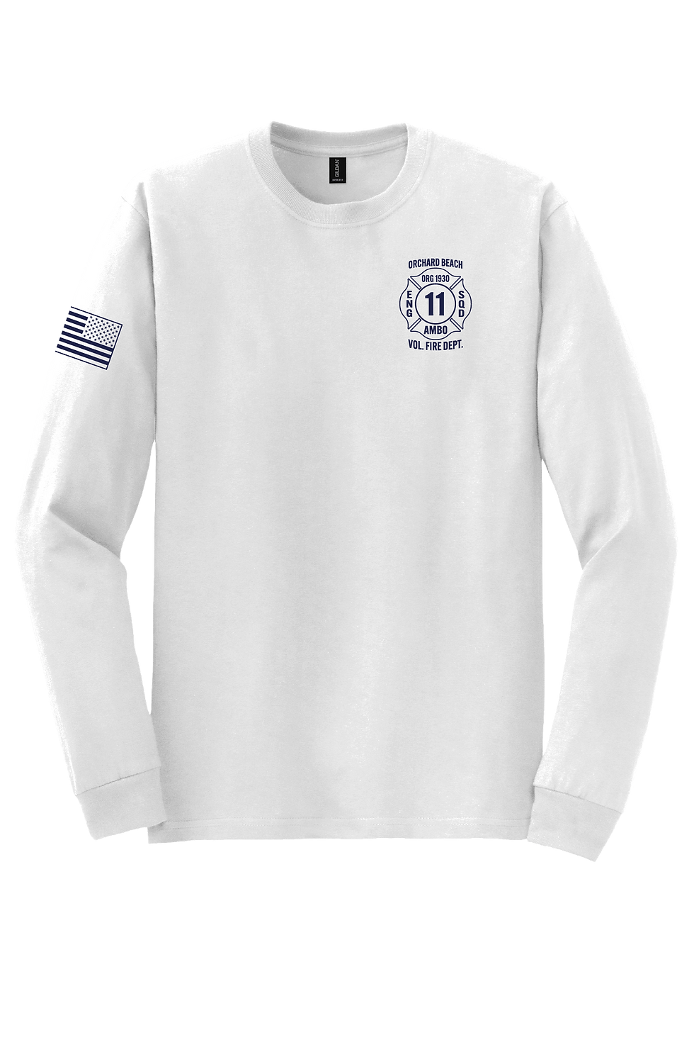Thumbnail: OB11 Gildan® OFFICER'S DryBlend® 50 Cotton/50 Poly LS Tee  (SP)