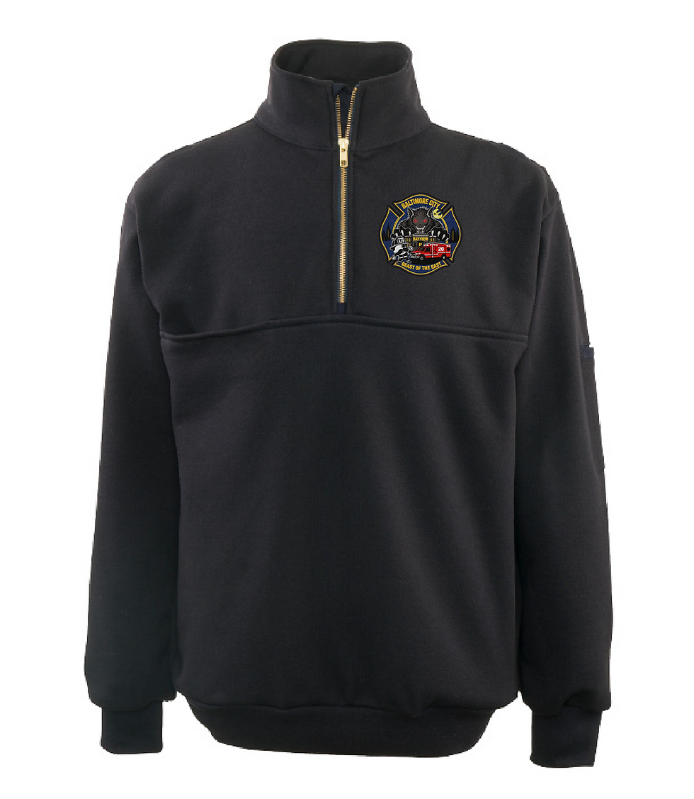 Thumbnail: BCFD Bayview Game  1/4 Zip Jobshirt (E/SP)