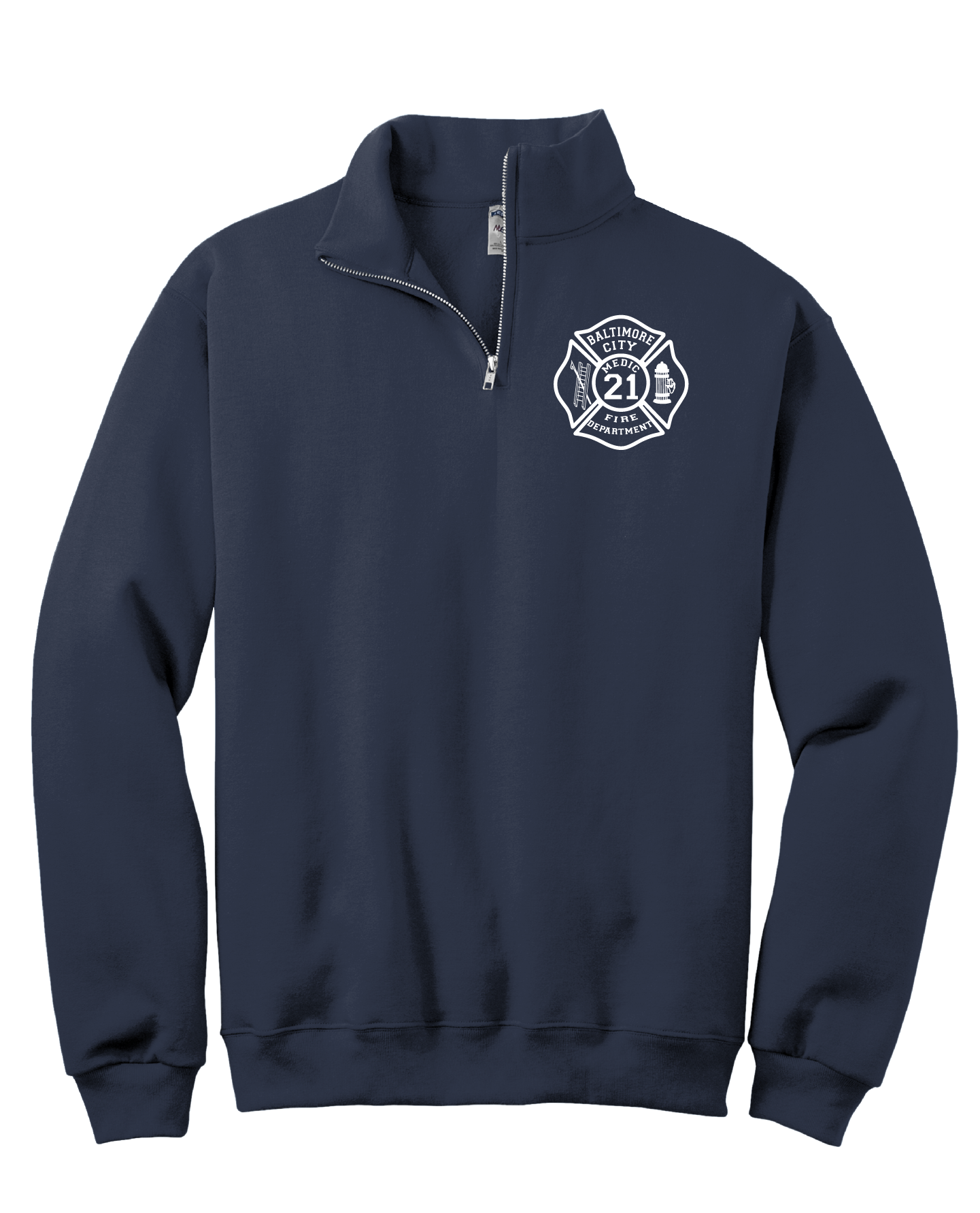 BCFD EMS Jerzees® NuBlend® 1/4-Zip Cadet Collar Sweatshirt (SP)