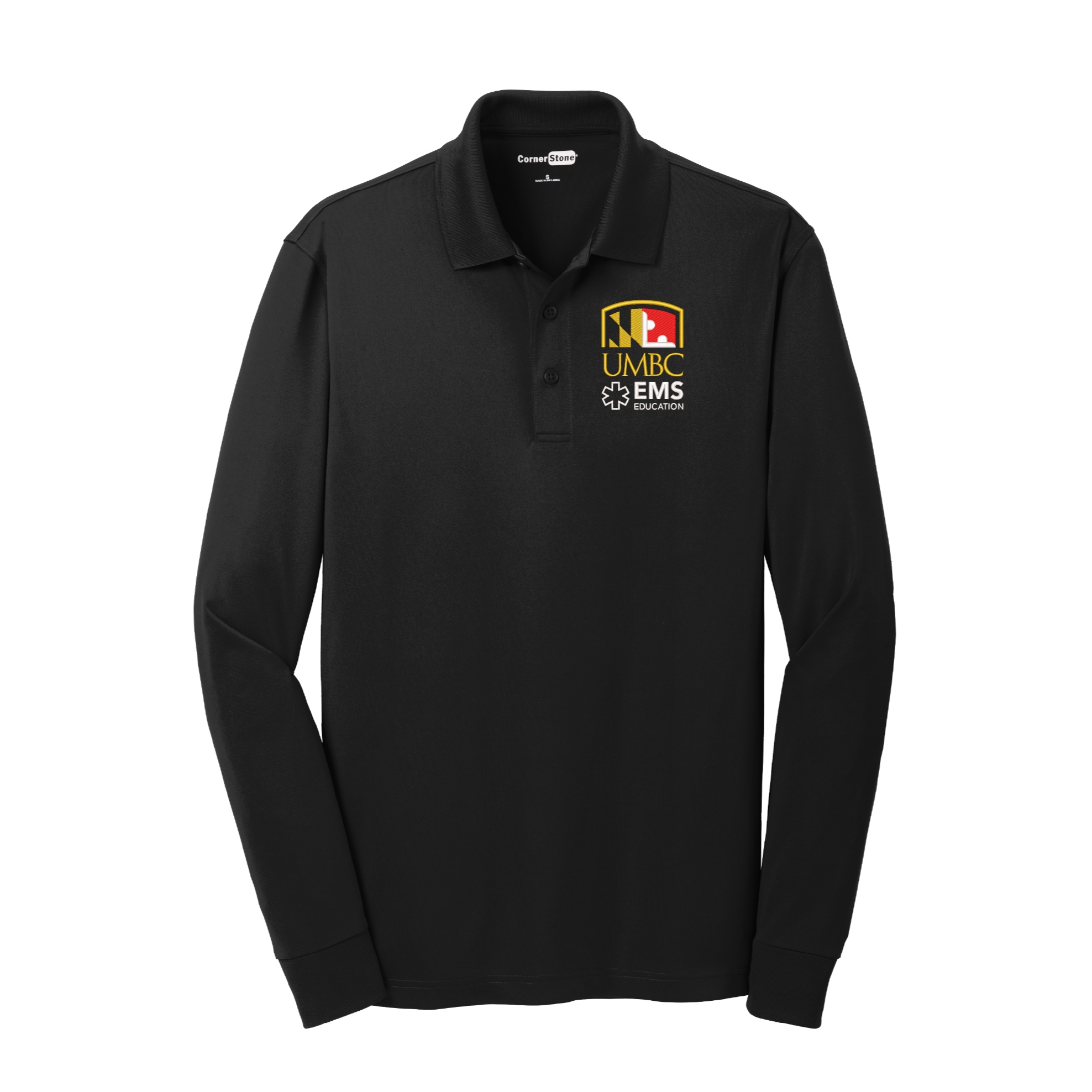 UMBC CornerStone® LS Snag-Proof Non-Tactical Polo (E)