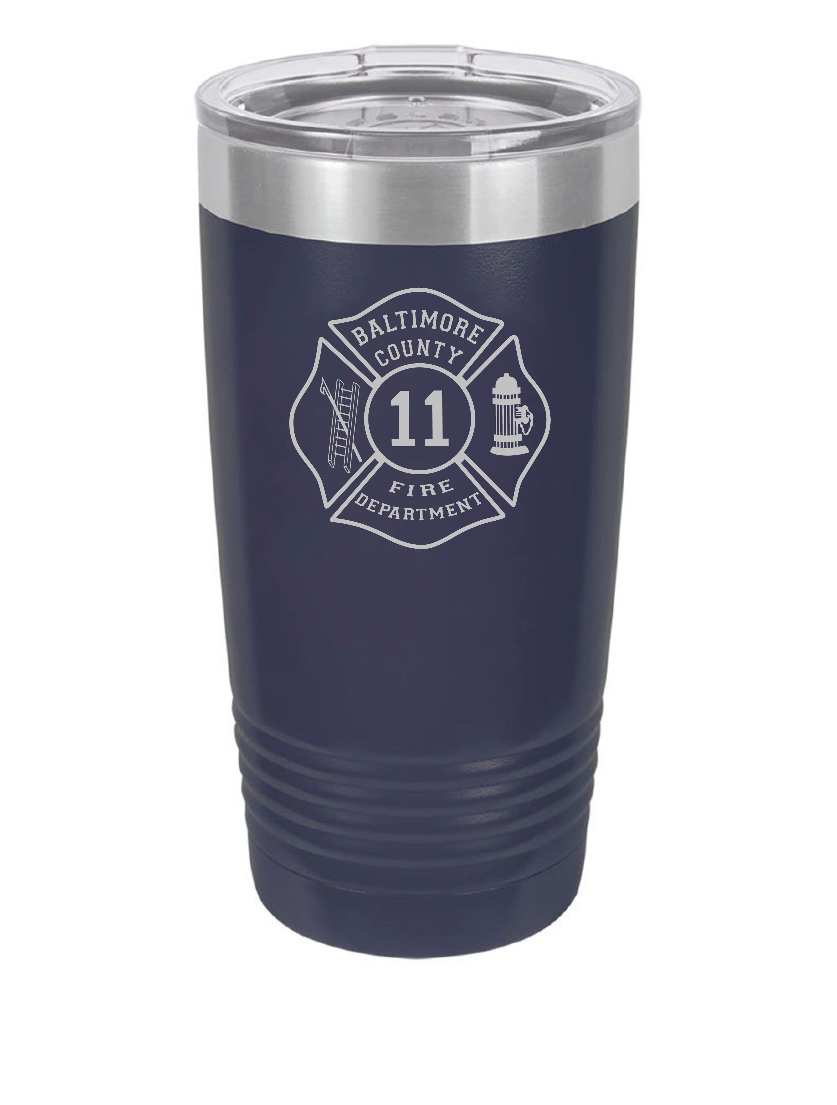 S11 BCoFD Polar Laser Engraved 20oz Tumbler - Navy Blue with Lid (L)