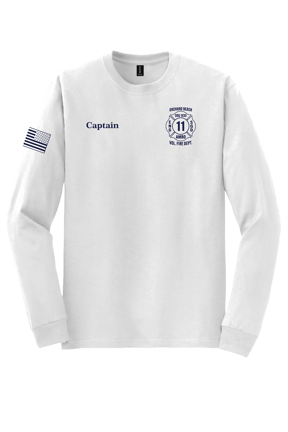 Thumbnail: OB11 Gildan® OFFICER'S DryBlend® 50 Cotton/50 Poly LS Tee  (SP)
