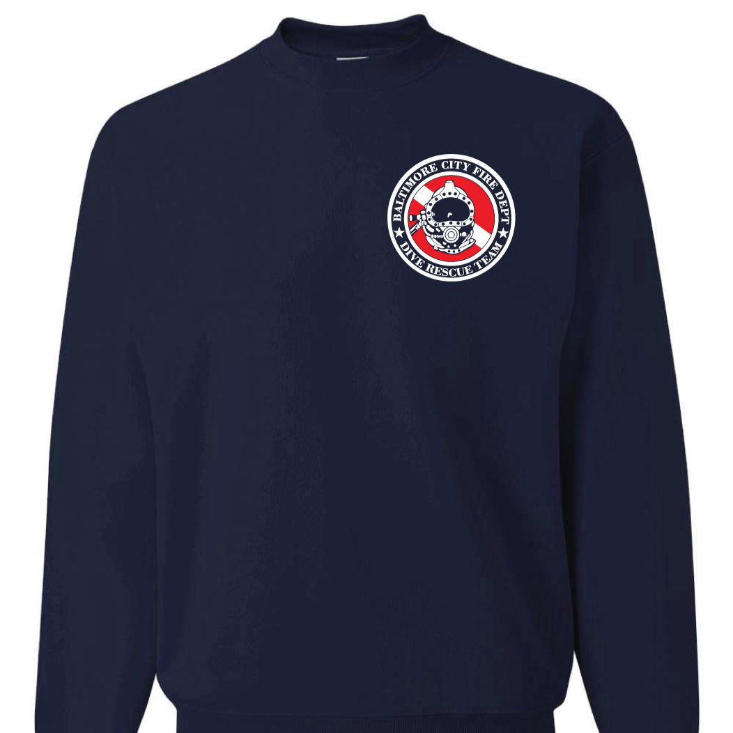 BCFD Dive Jerzees Crewneck Sweatshirt (SP)